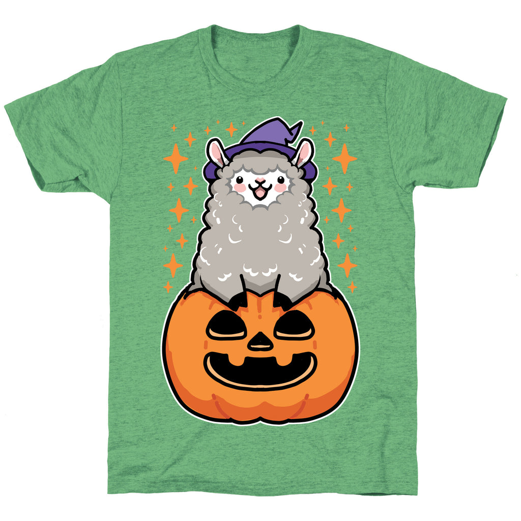 Cute Halloween Alpaca Unisex Triblend Tee