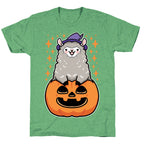 Cute Halloween Alpaca Unisex Triblend Tee