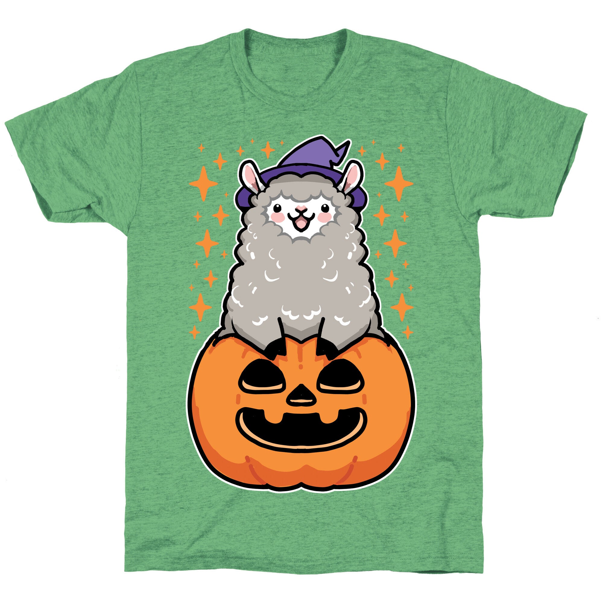 Cute Halloween Alpaca Unisex Triblend Tee