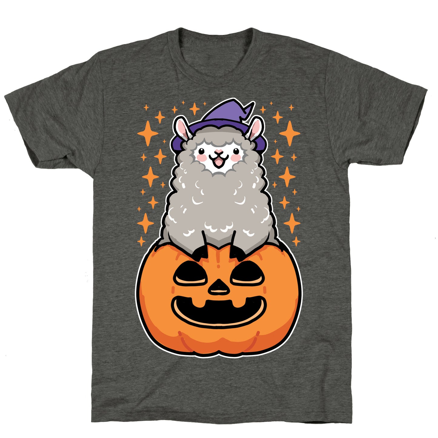 Cute Halloween Alpaca Unisex Triblend Tee