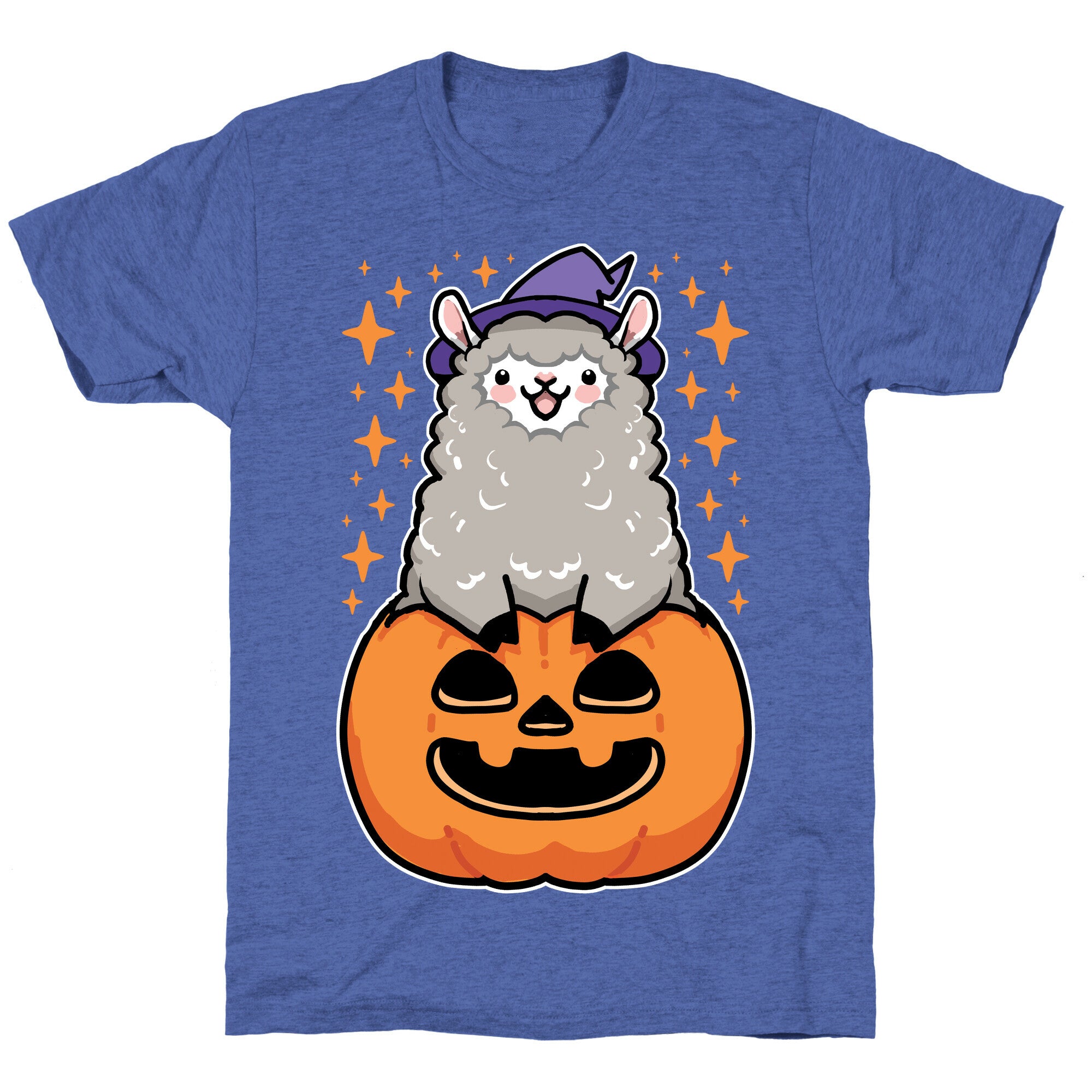 Cute Halloween Alpaca Unisex Triblend Tee