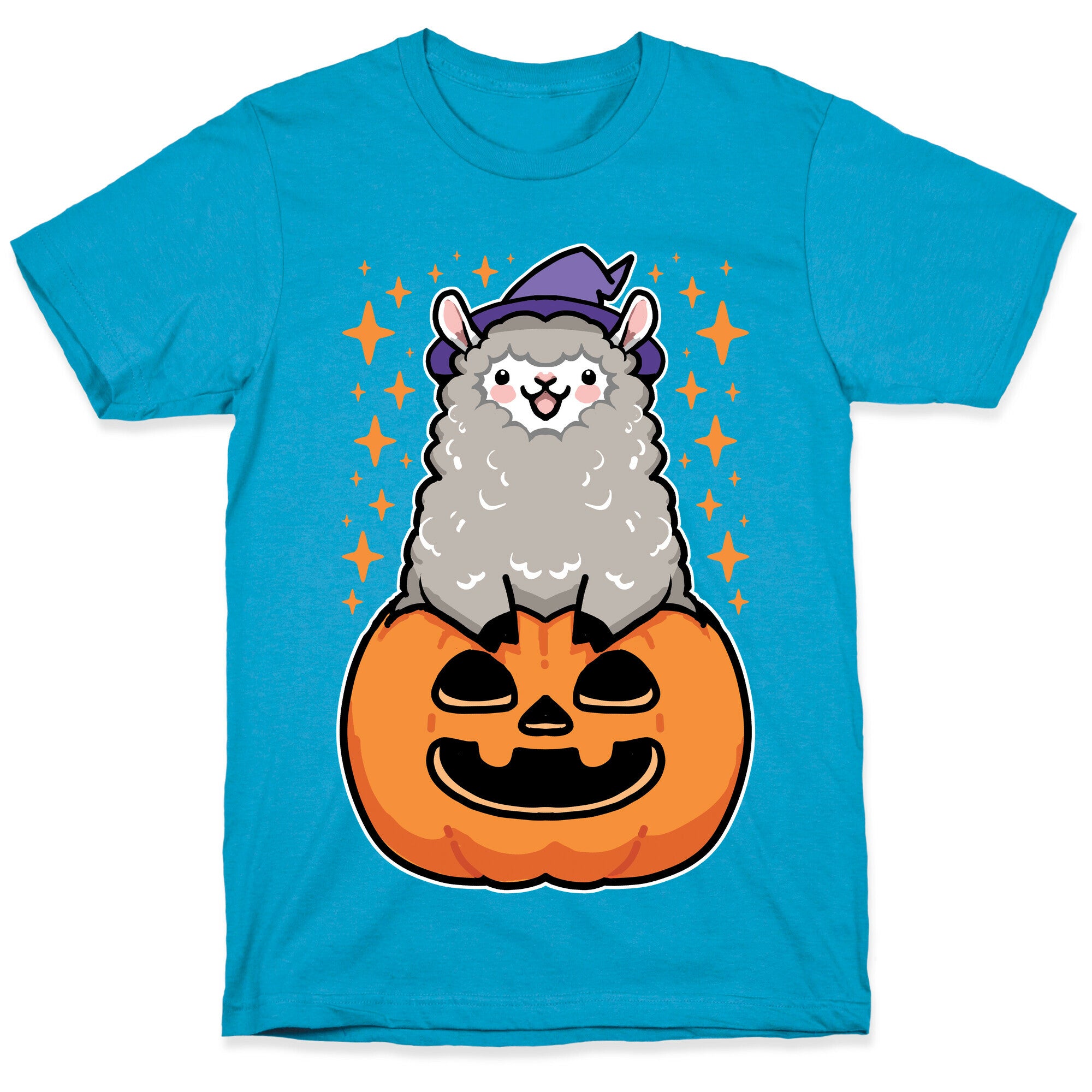 Cute Halloween Alpaca Unisex Triblend Tee
