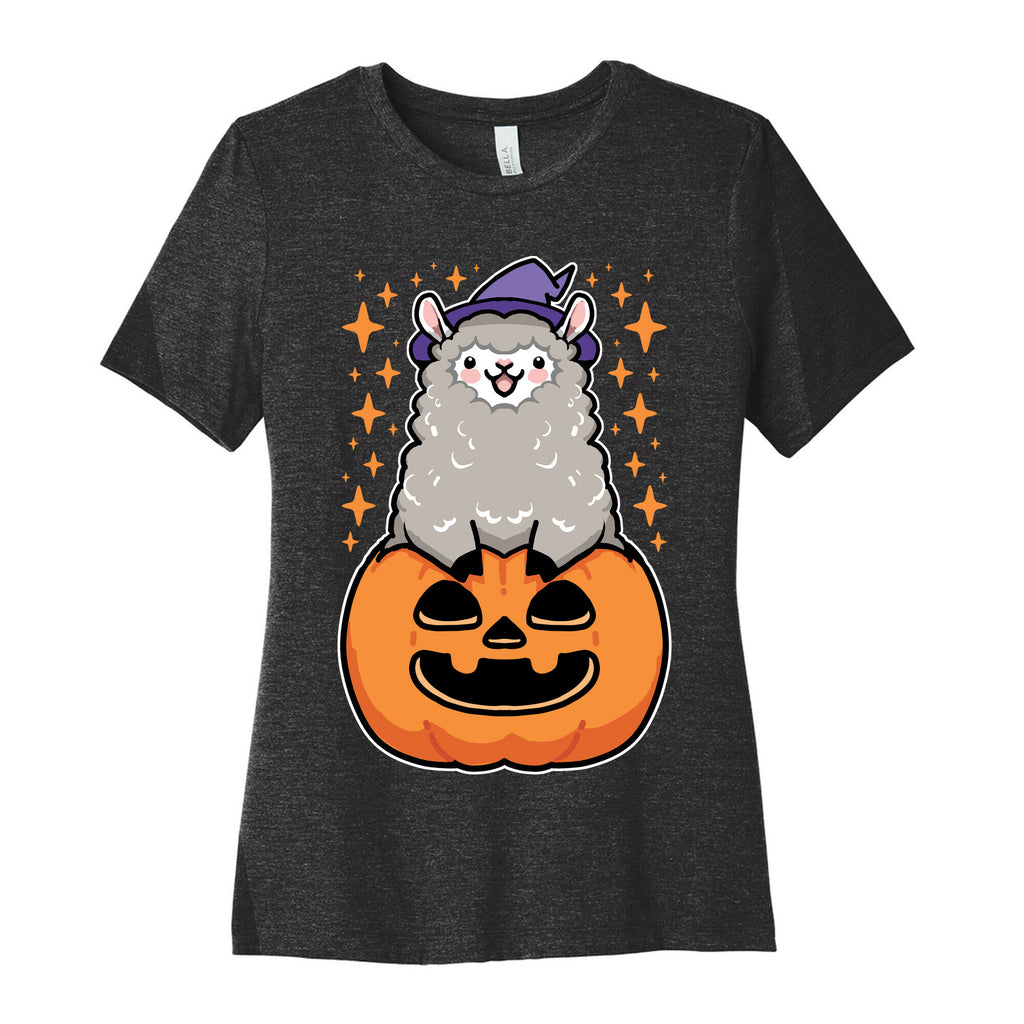 Cute Halloween Alpaca Women's Cotton Tee