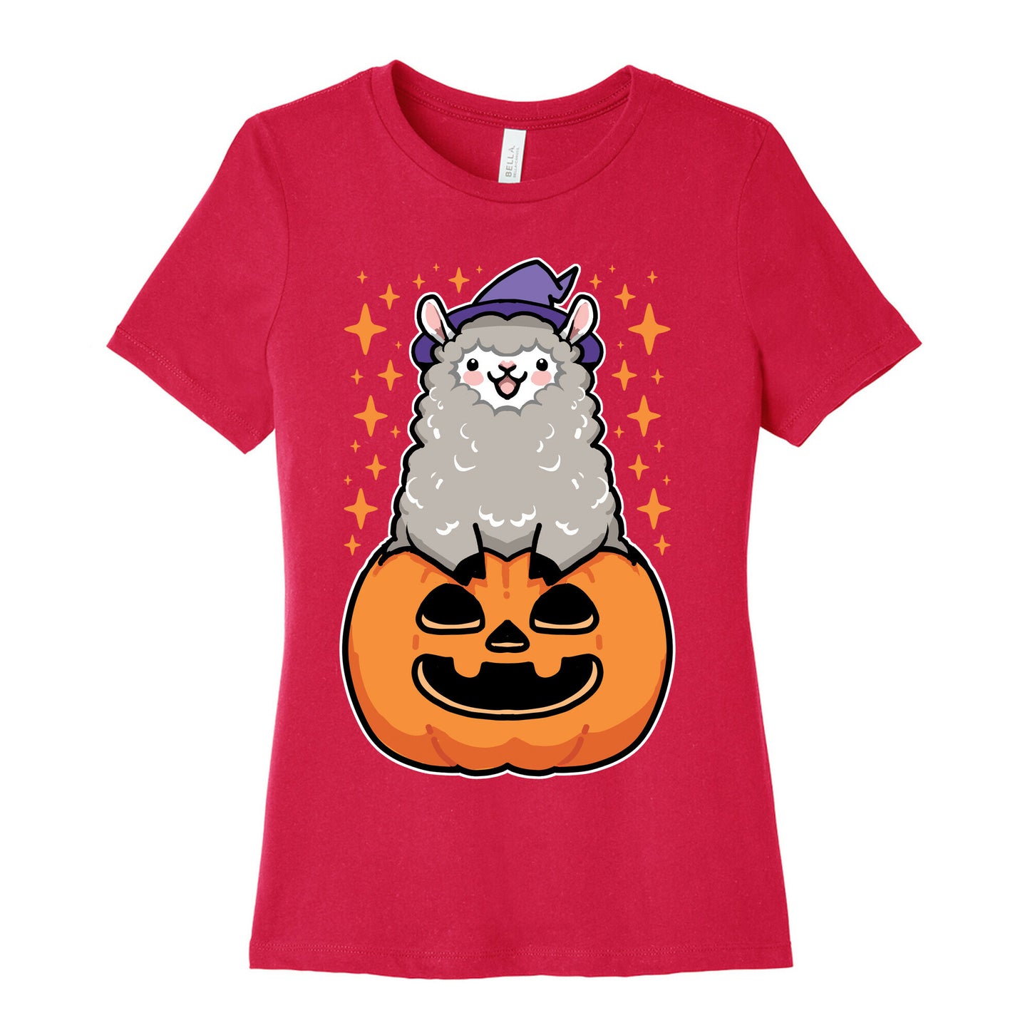 Cute Halloween Alpaca Women's Cotton Tee