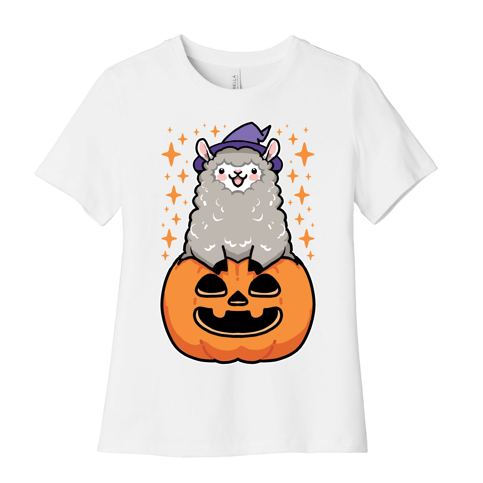 Cute Halloween Alpaca Women's Cotton Tee