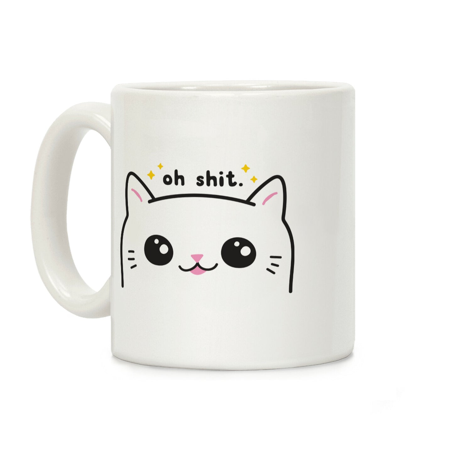 Cuss Cat Oh Shit Coffee Mug