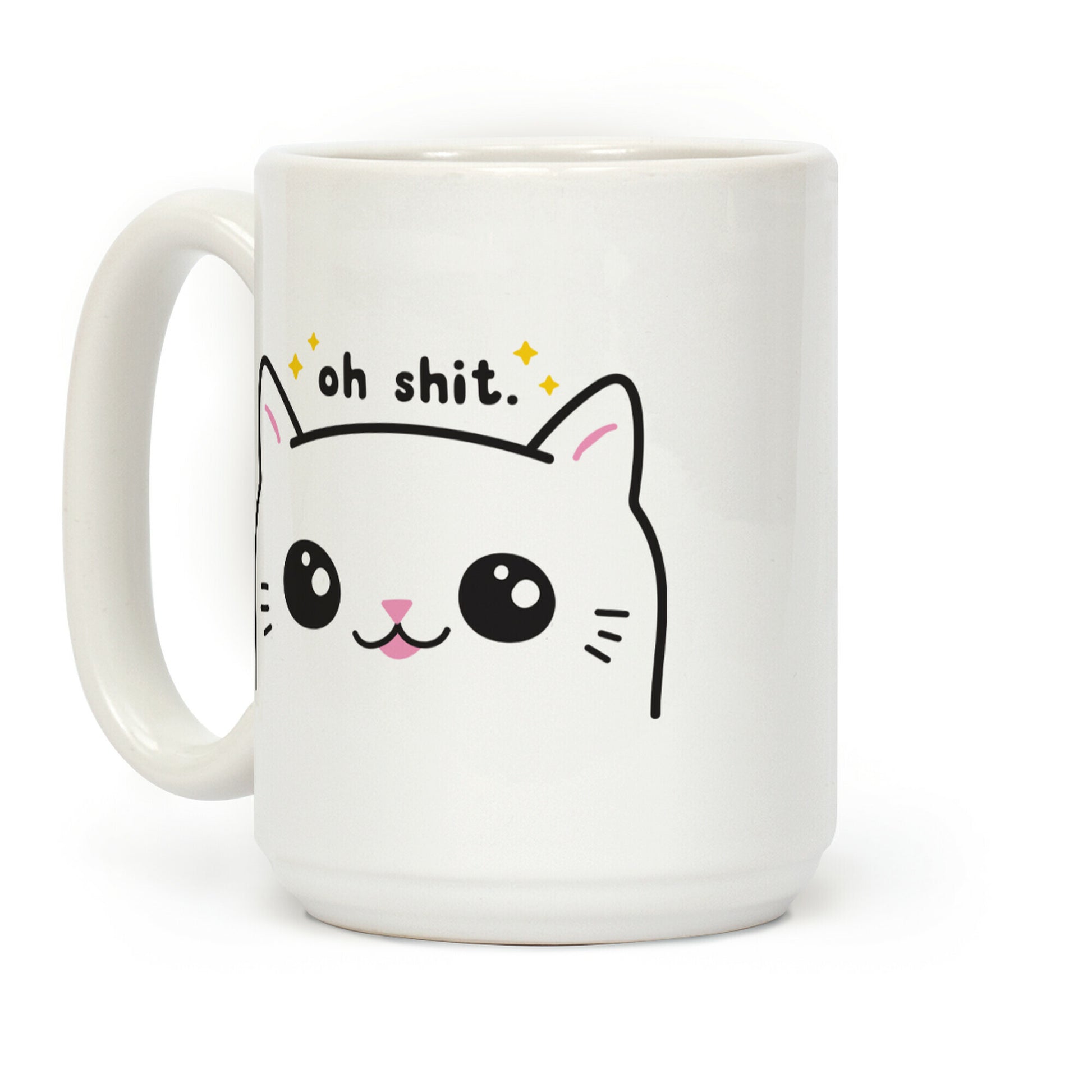 Cuss Cat Oh Shit Coffee Mug