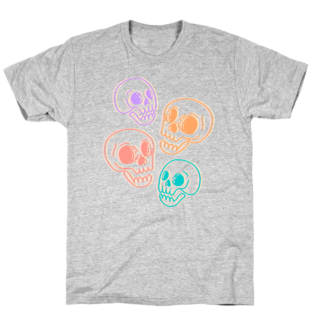 Pastel Skulls Glitch T-Shirt