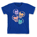 Pastel Skulls Glitch T-Shirt