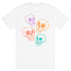 Pastel Skulls Glitch T-Shirt