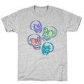 Pastel Skulls Glitch T-Shirt