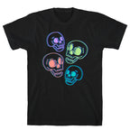 Pastel Skulls Glitch T-Shirt