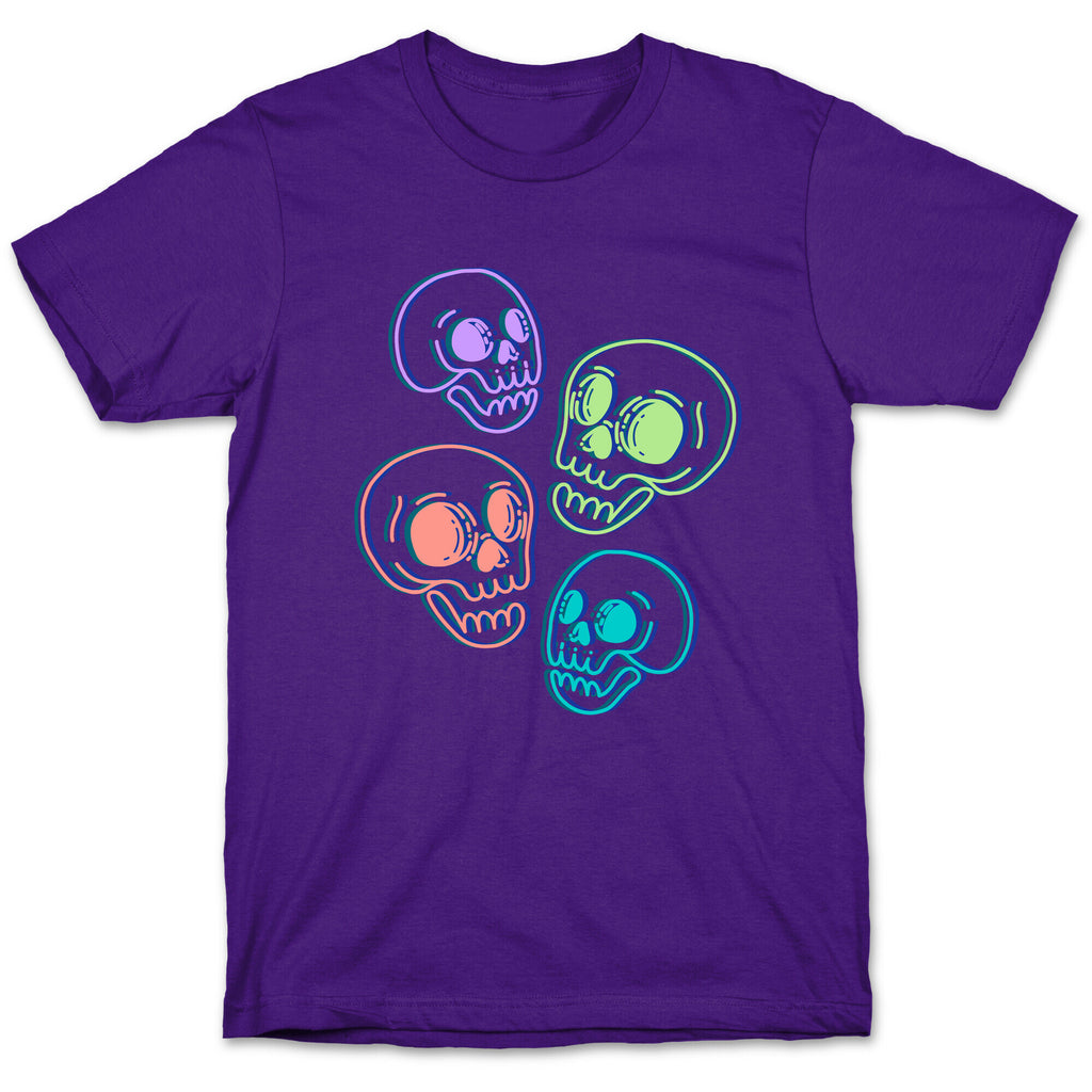Pastel Skulls Glitch T-Shirt