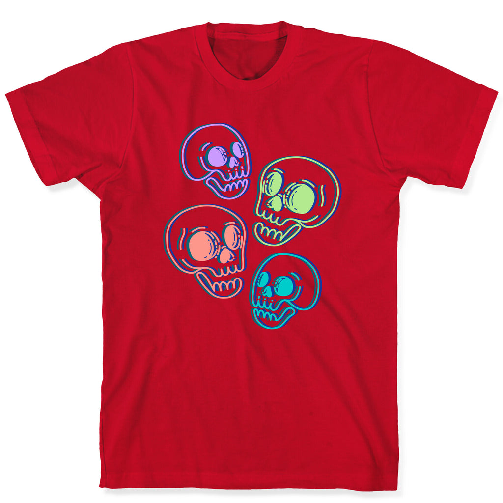 Pastel Skulls Glitch T-Shirt