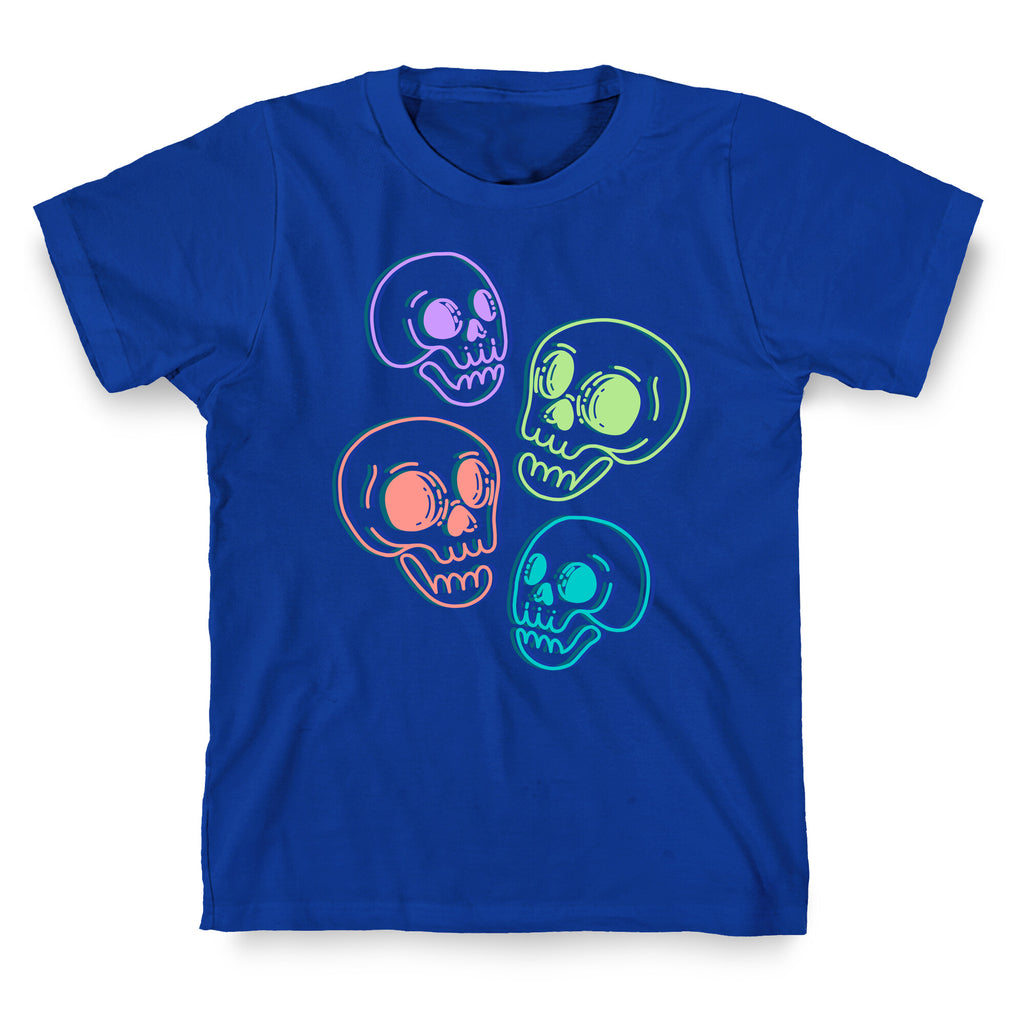 Pastel Skulls Glitch T-Shirt