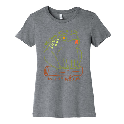 I Belong On A Log In The Woods Frog Women's Cotton Tee