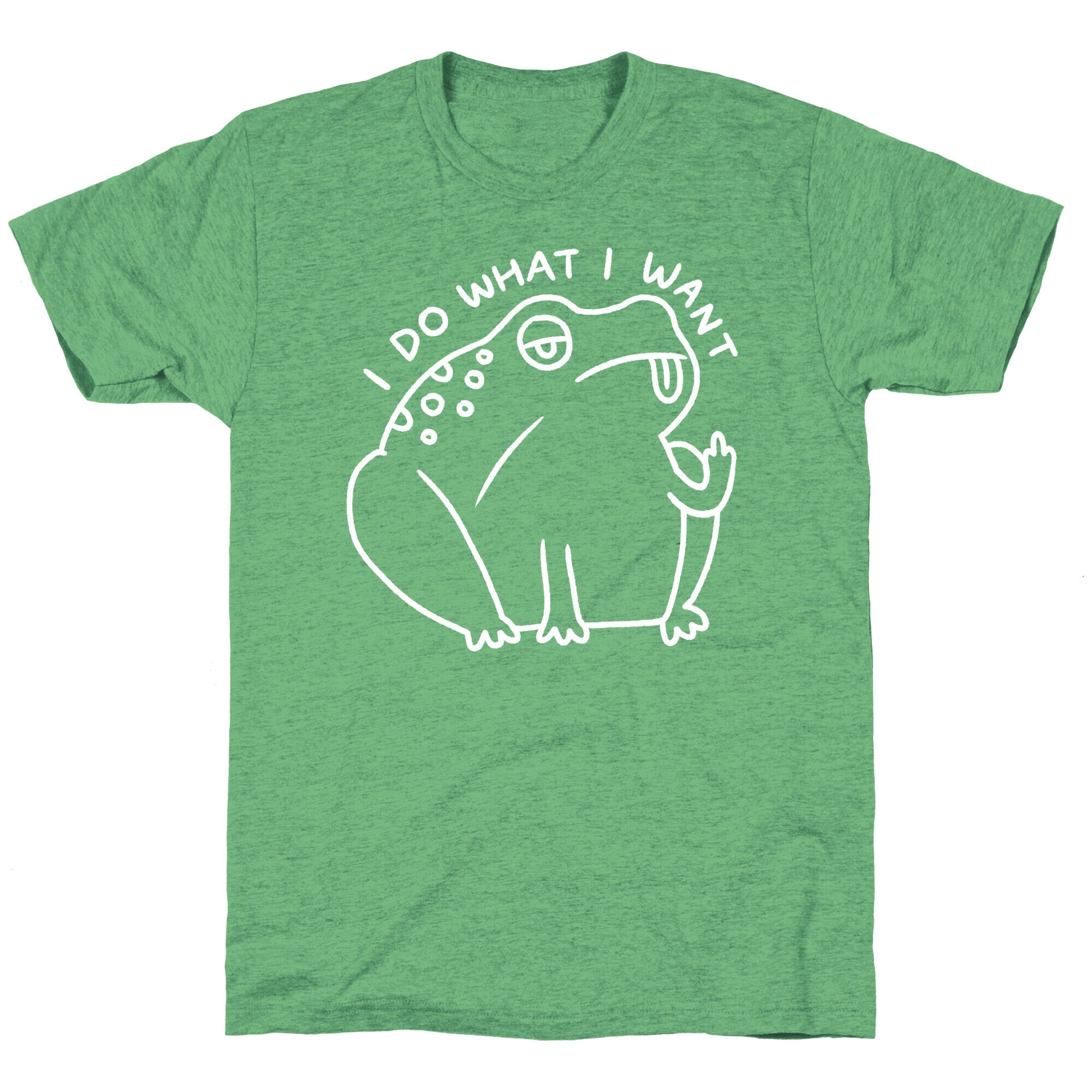 I Do What I Want Frog Unisex Triblend Tee
