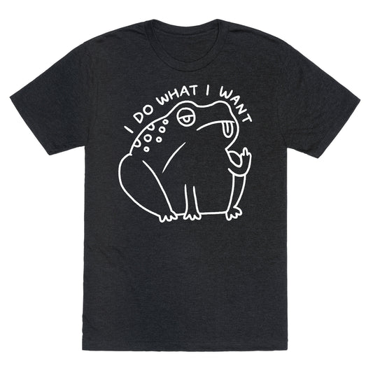 I Do What I Want Frog Unisex Triblend Tee