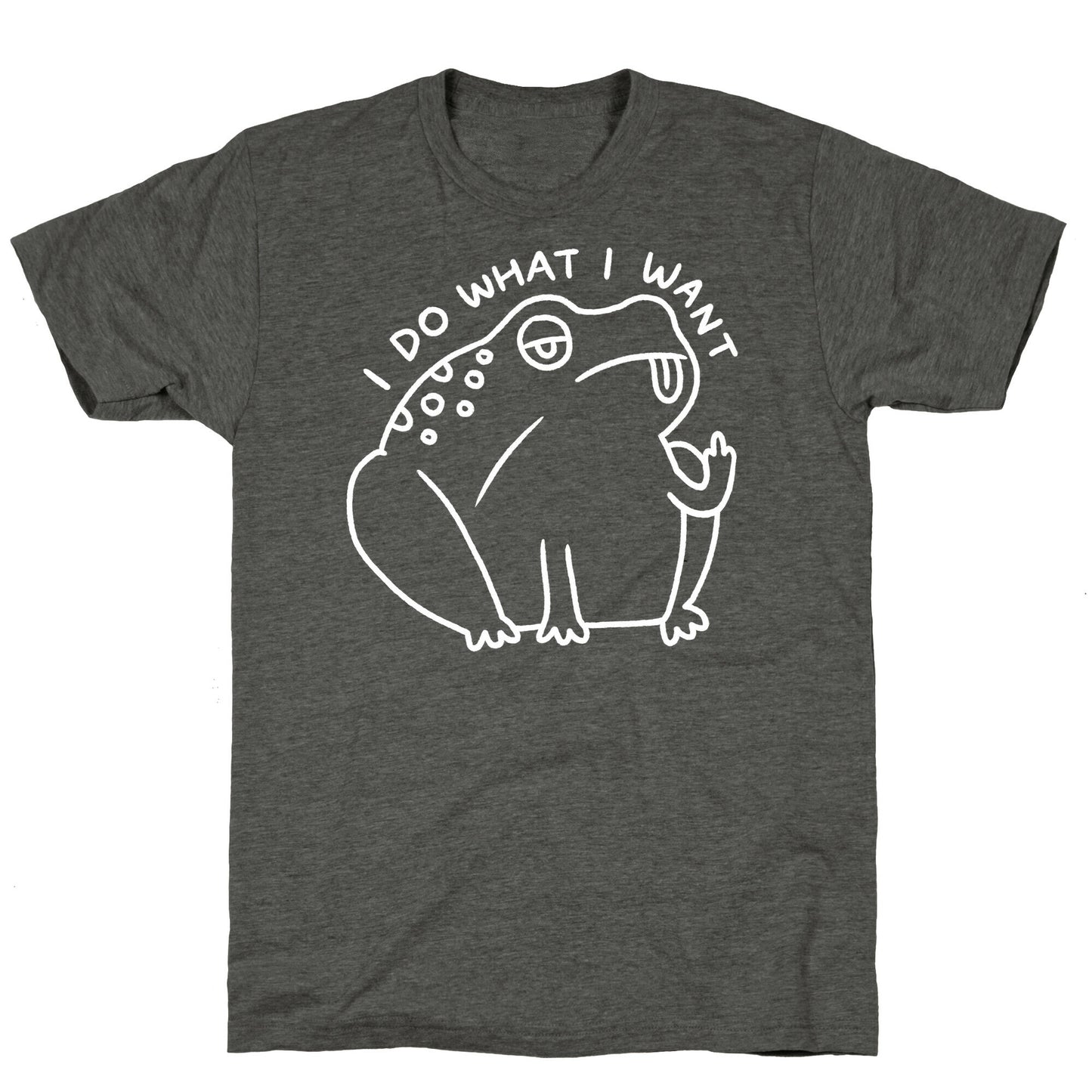 I Do What I Want Frog Unisex Triblend Tee