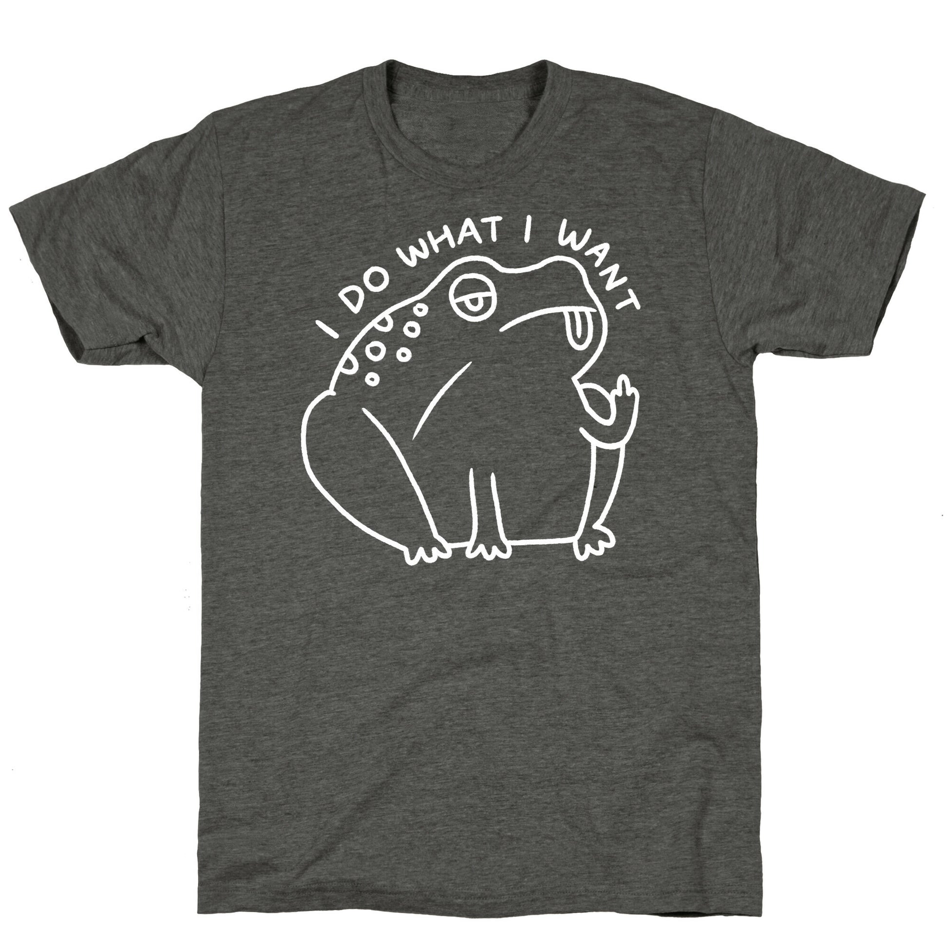 I Do What I Want Frog Unisex Triblend Tee