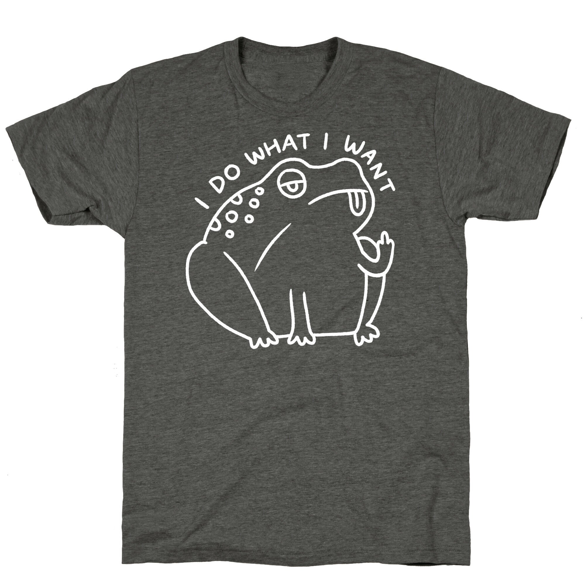 I Do What I Want Frog Unisex Triblend Tee