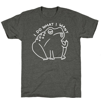 I Do What I Want Frog Unisex Triblend Tee