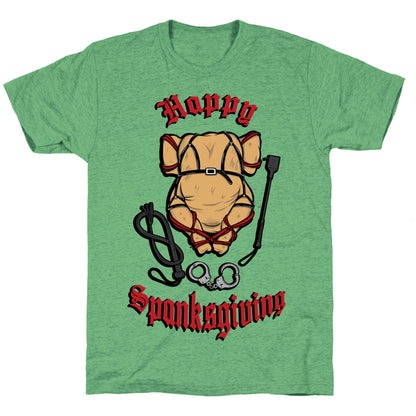 Happy Spanksgiving Unisex Triblend Tee