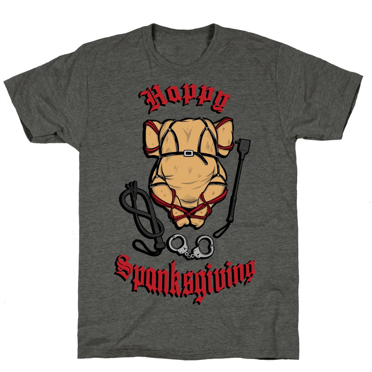 Happy Spanksgiving Unisex Triblend Tee