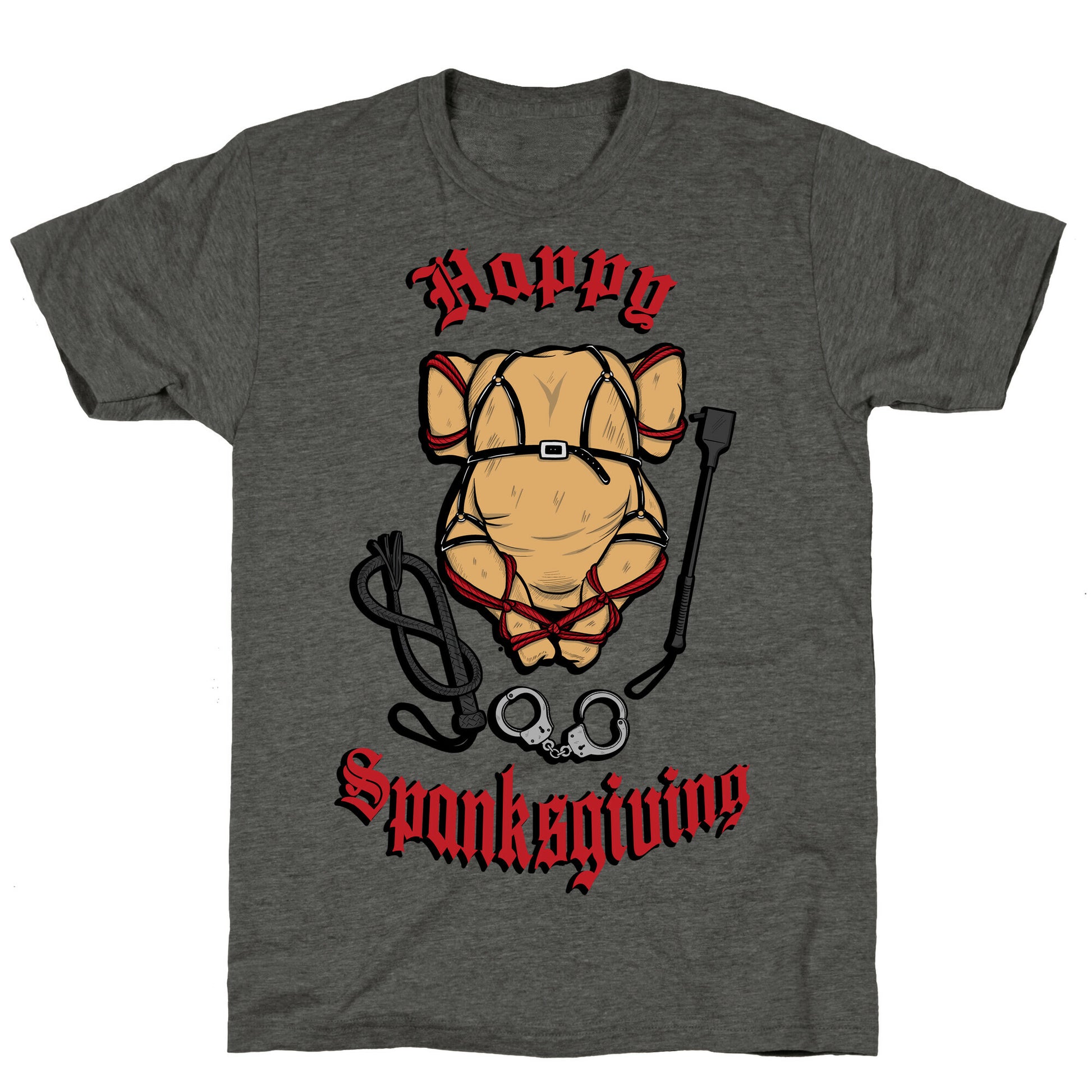 Happy Spanksgiving Unisex Triblend Tee