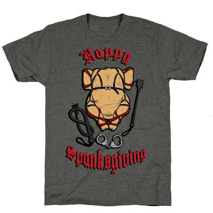 Happy Spanksgiving Unisex Triblend Tee
