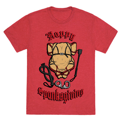 Happy Spanksgiving Unisex Triblend Tee