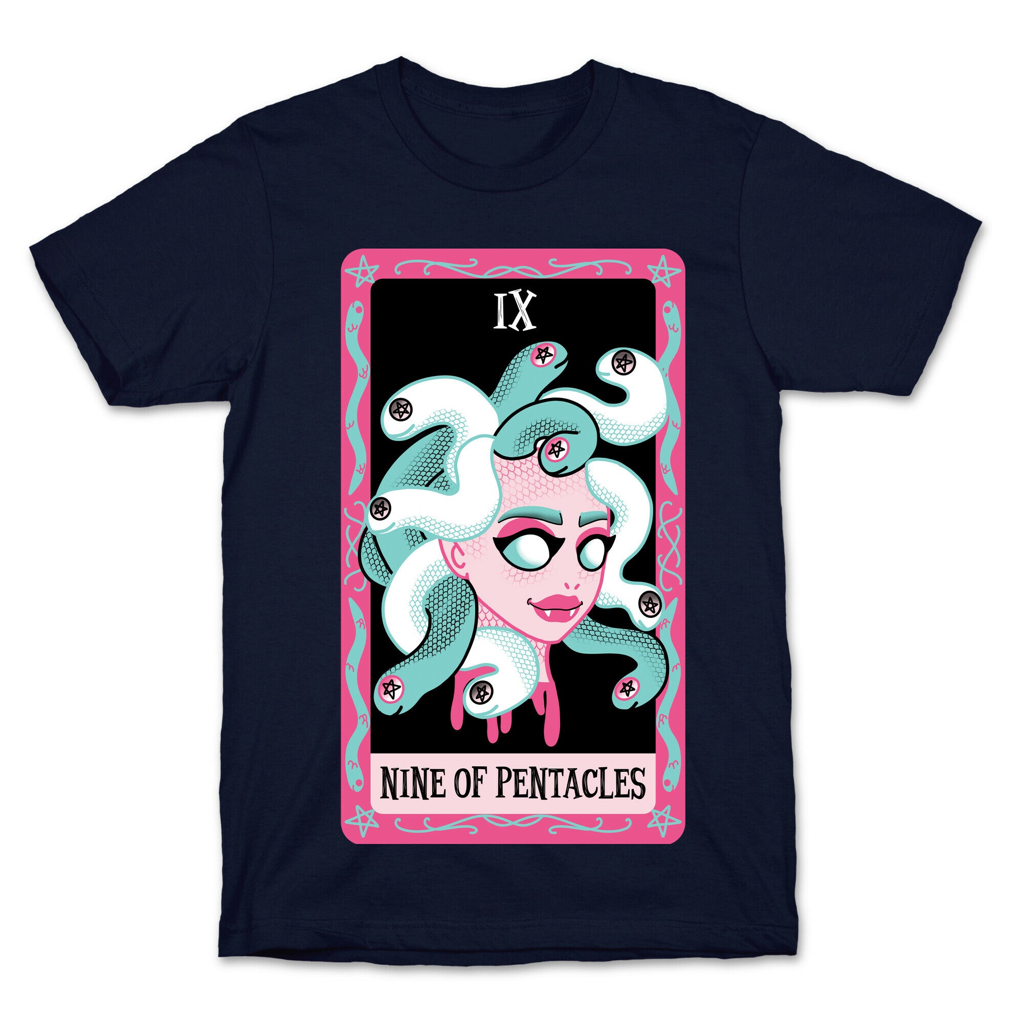 Creepy Cute Tarots: Nine Of Pentacles T-Shirt