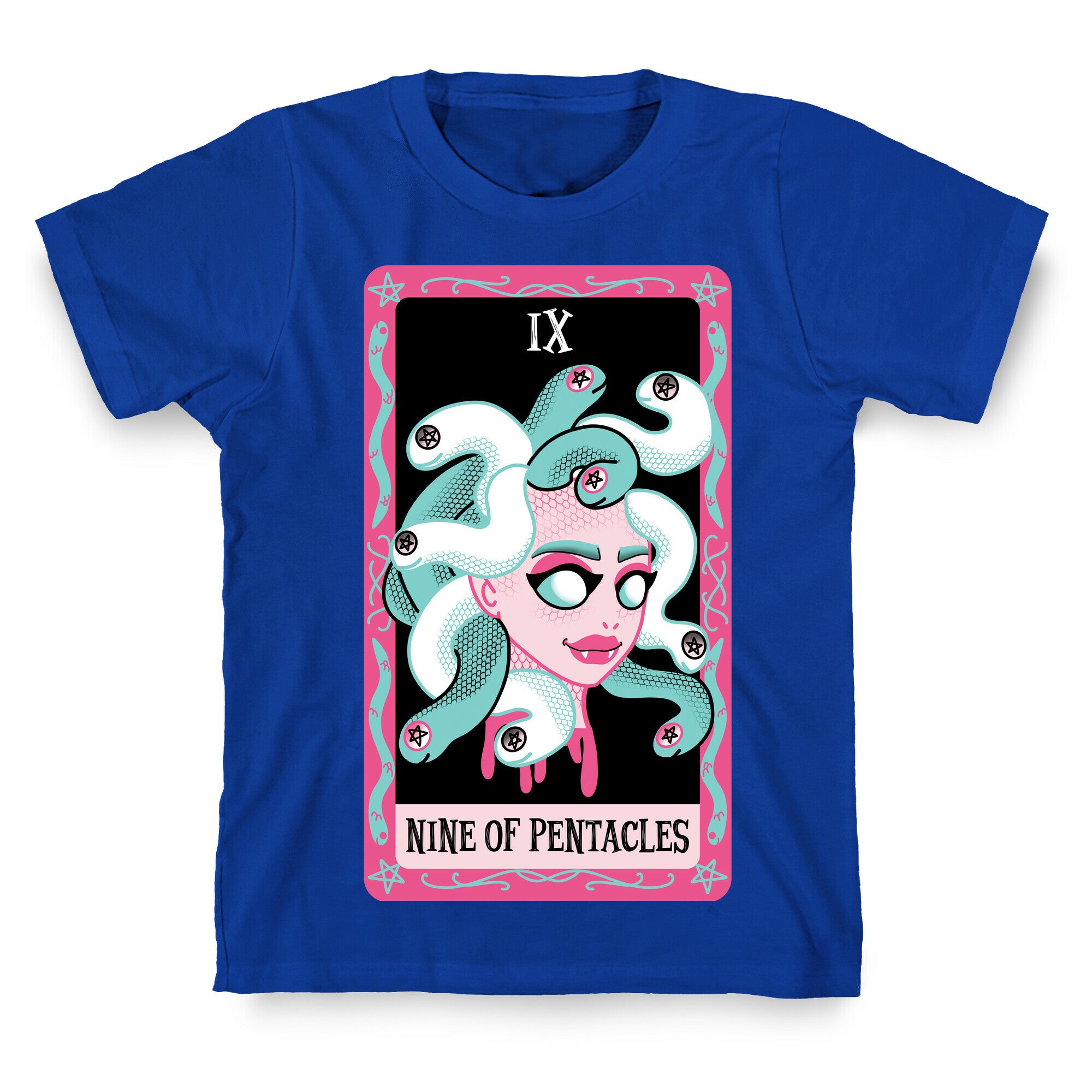 Creepy Cute Tarots: Nine Of Pentacles T-Shirt