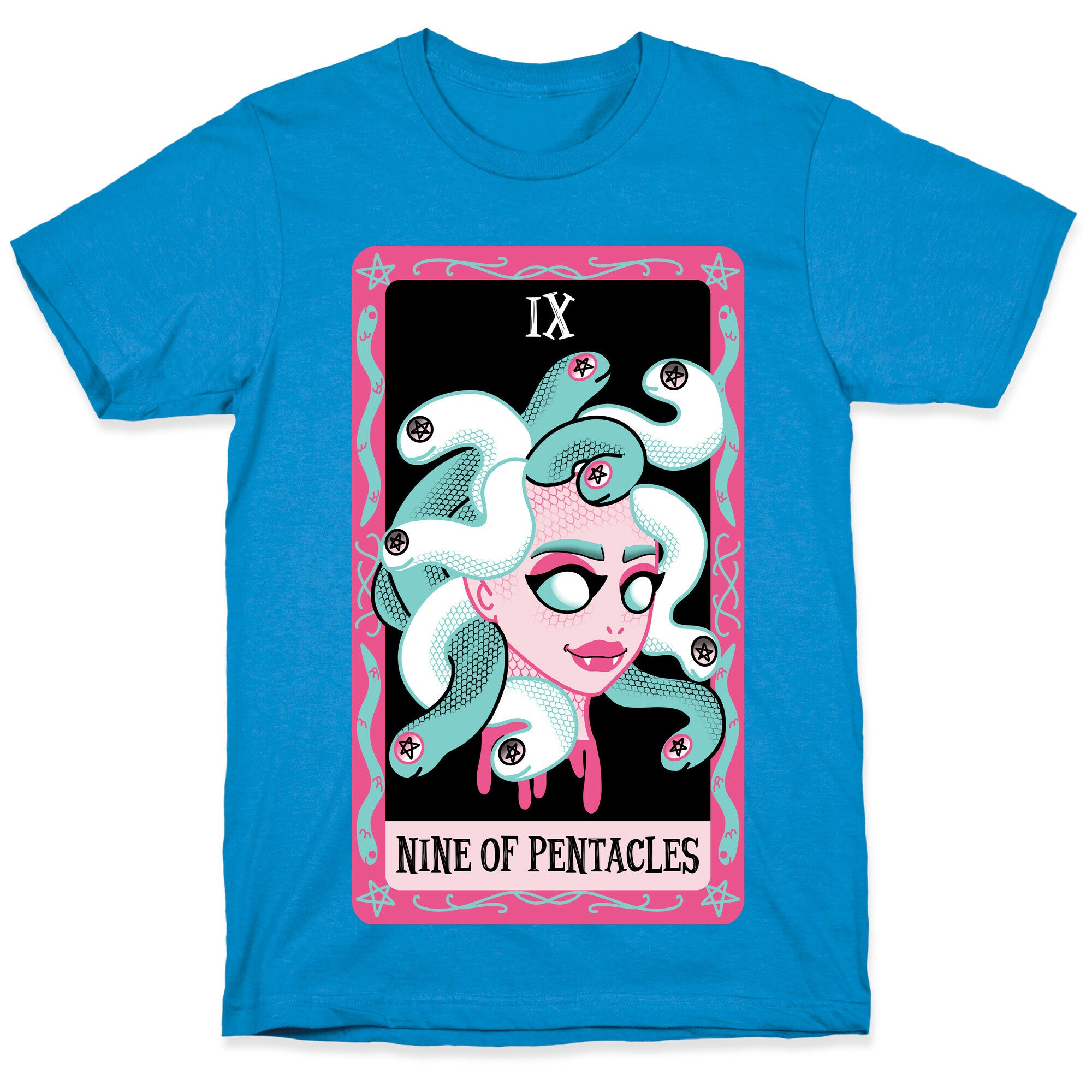 Creepy Cute Tarots: Nine Of Pentacles T-Shirt
