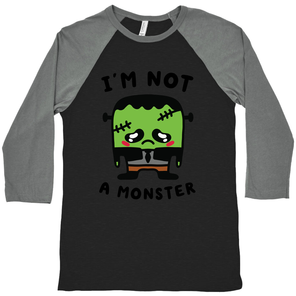 I'm Not a Monster Baseball Tee