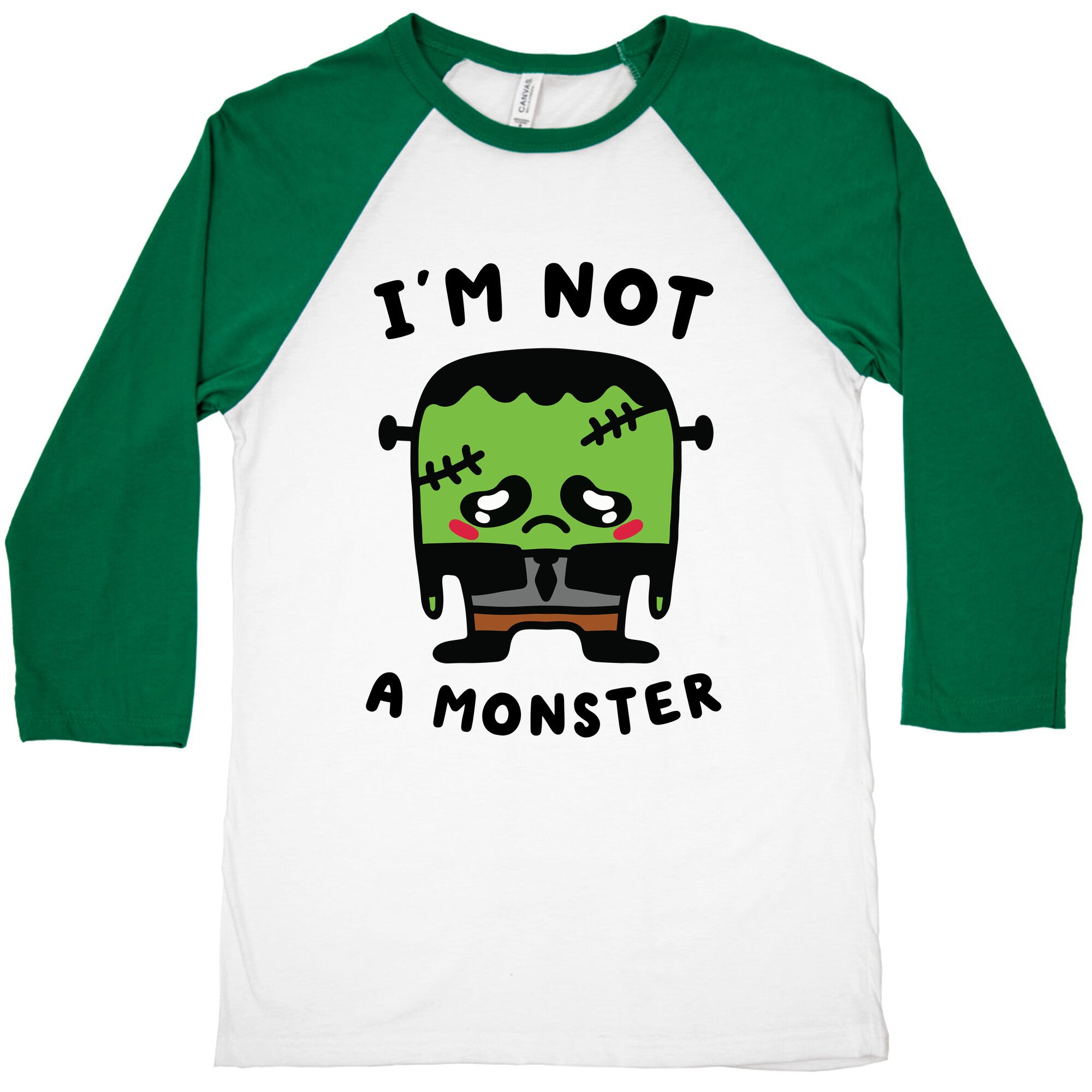 I'm Not a Monster Baseball Tee
