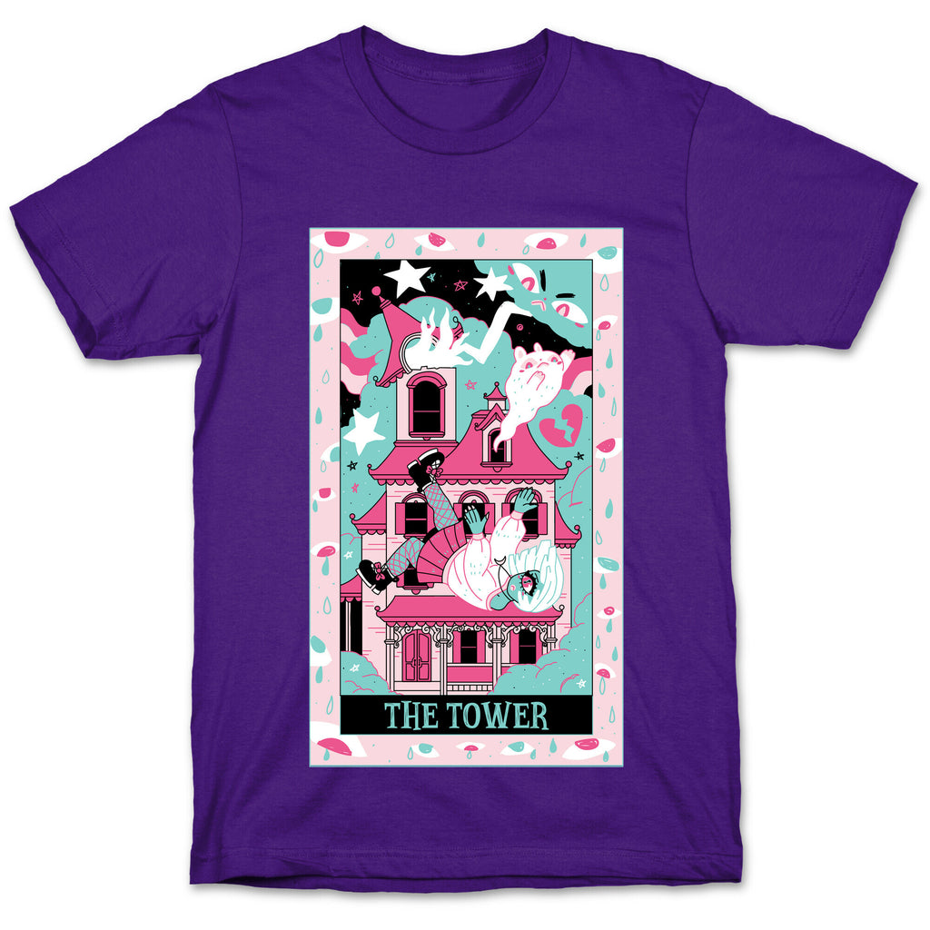 Creepy Cute Tarots: The Tower Haunted House T-Shirt
