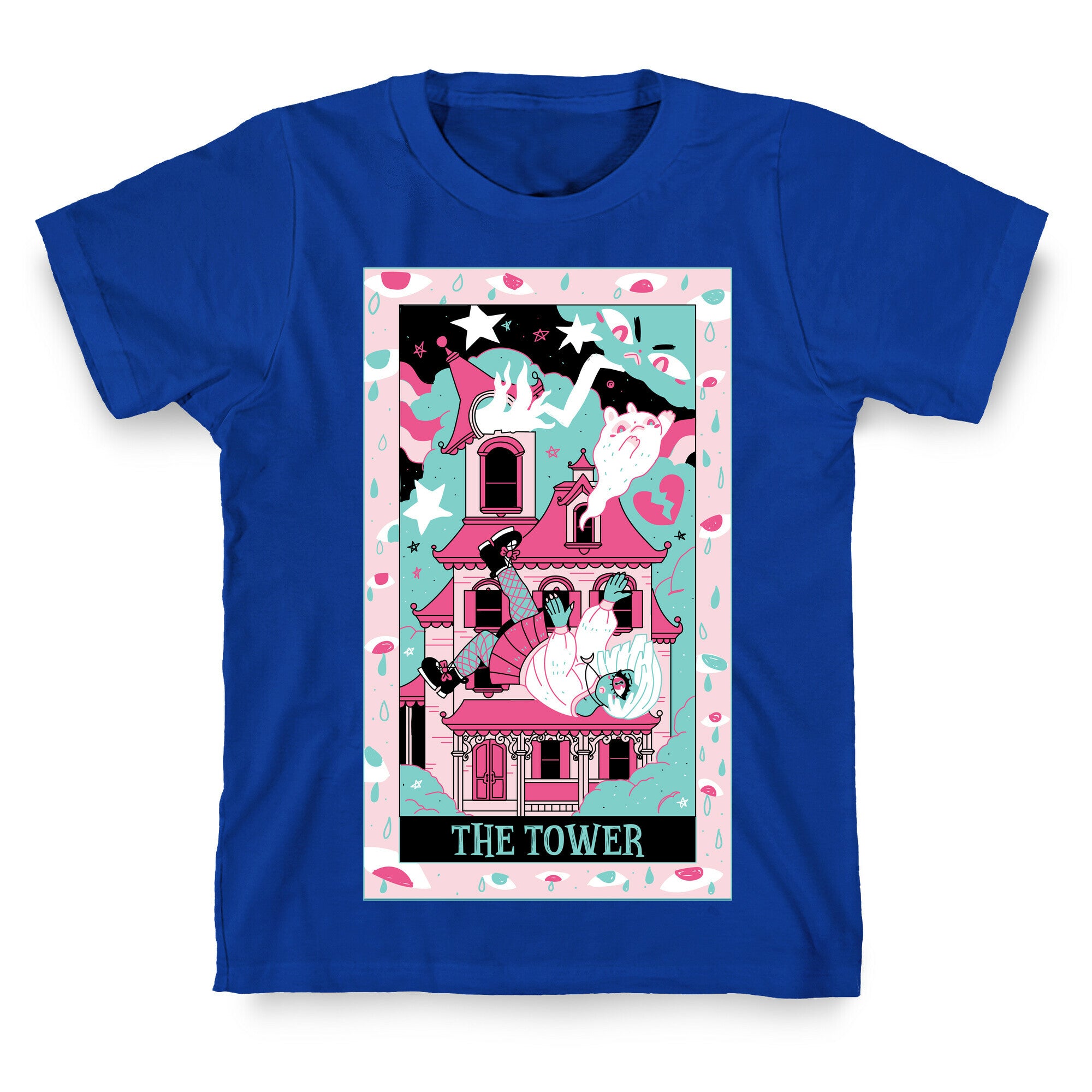 Creepy Cute Tarots: The Tower Haunted House T-Shirt
