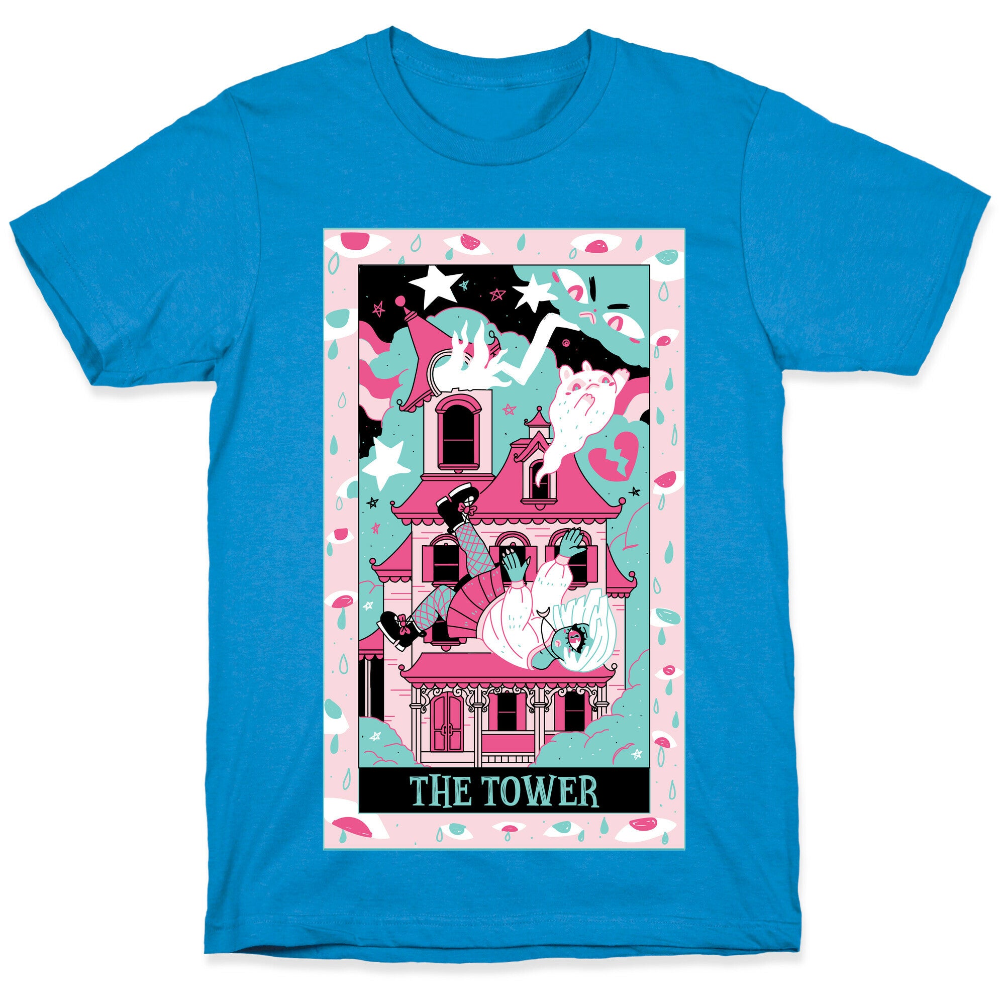 Creepy Cute Tarots: The Tower Haunted House T-Shirt