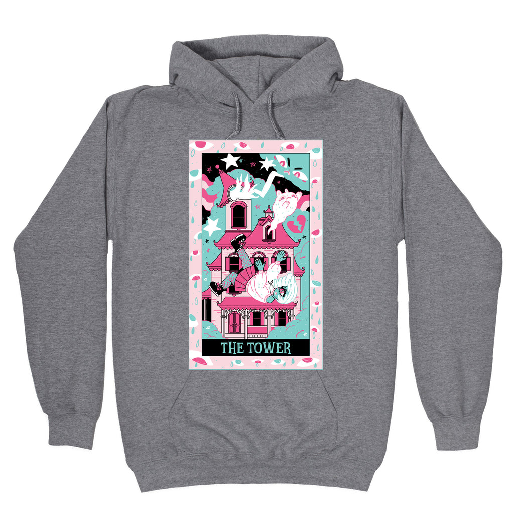 Creepy Cute Tarots: The Tower Haunted House Hoodie