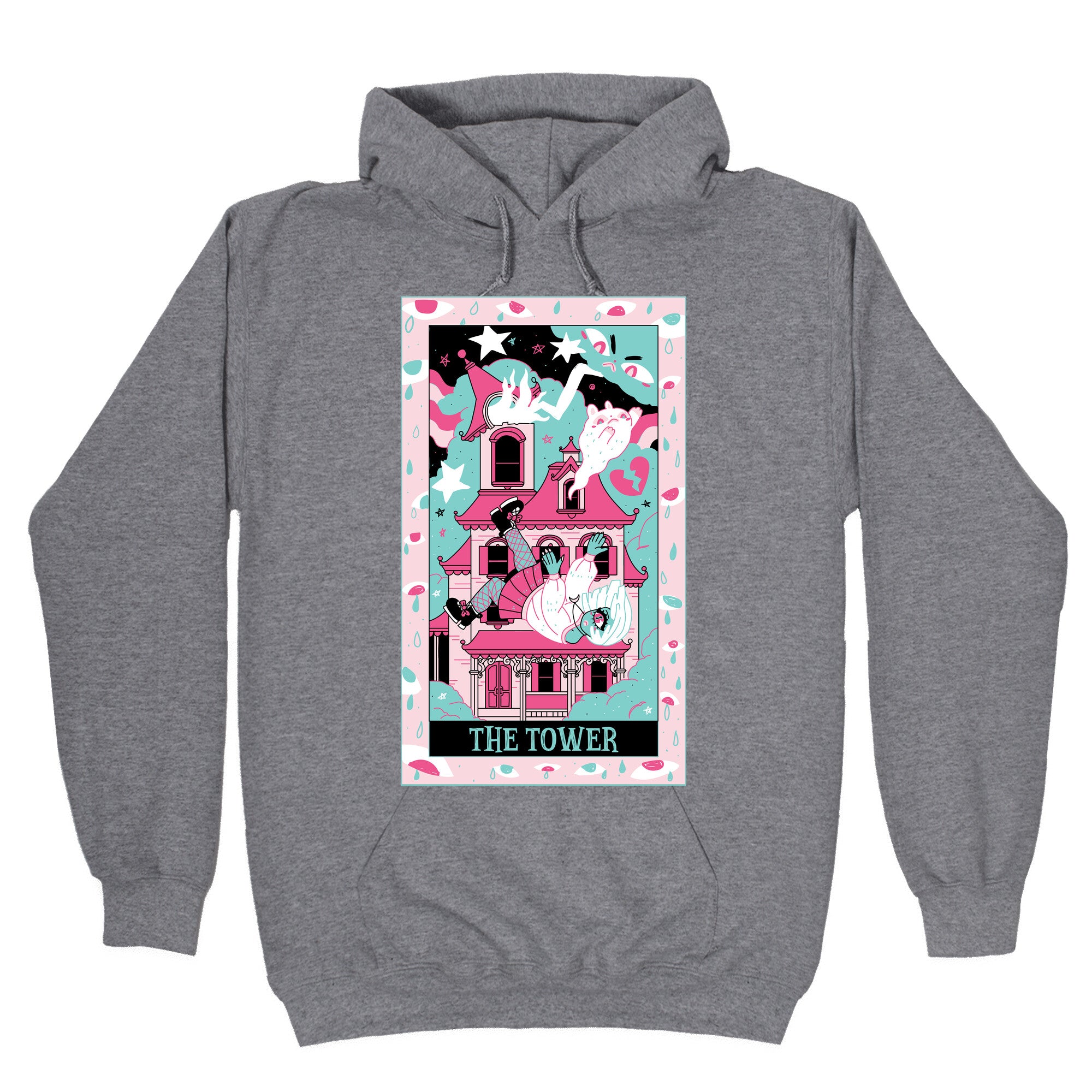 Creepy Cute Tarots: The Tower Haunted House Hoodie