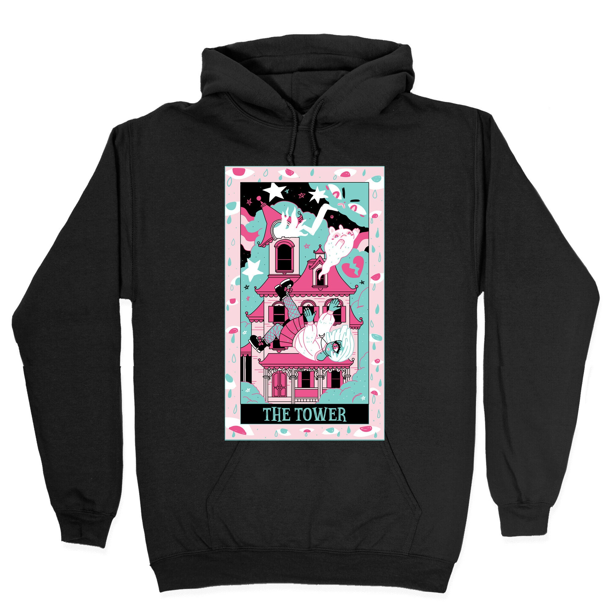 Creepy Cute Tarots: The Tower Haunted House Hoodie