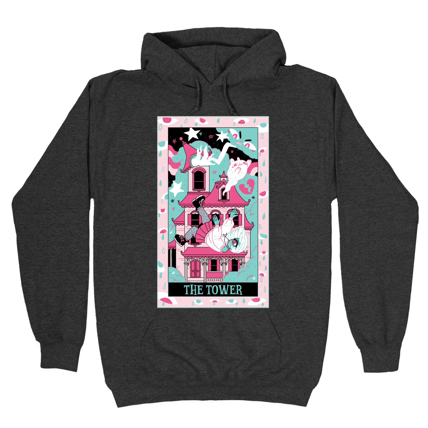 Creepy Cute Tarots: The Tower Haunted House Hoodie