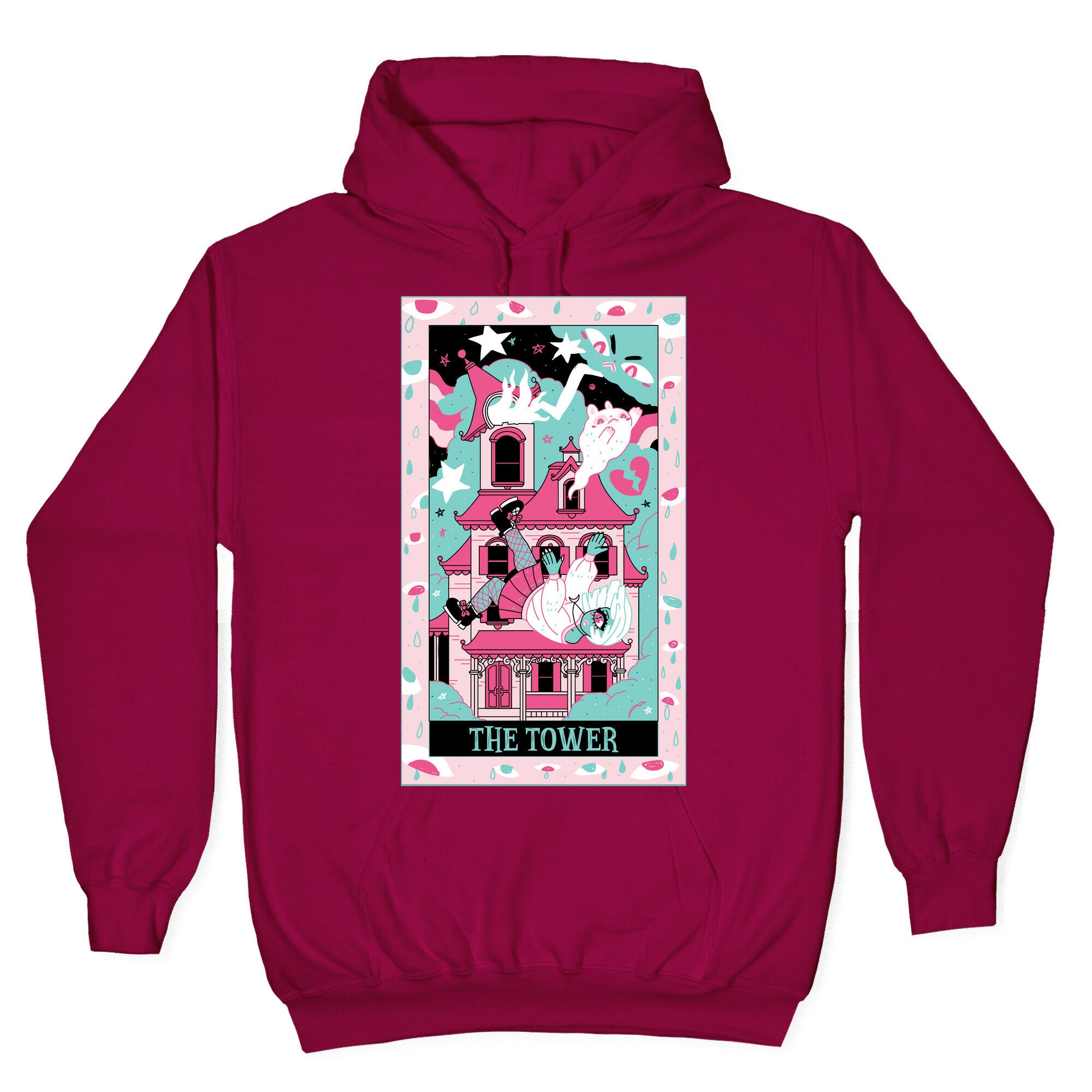 Creepy Cute Tarots: The Tower Haunted House Hoodie