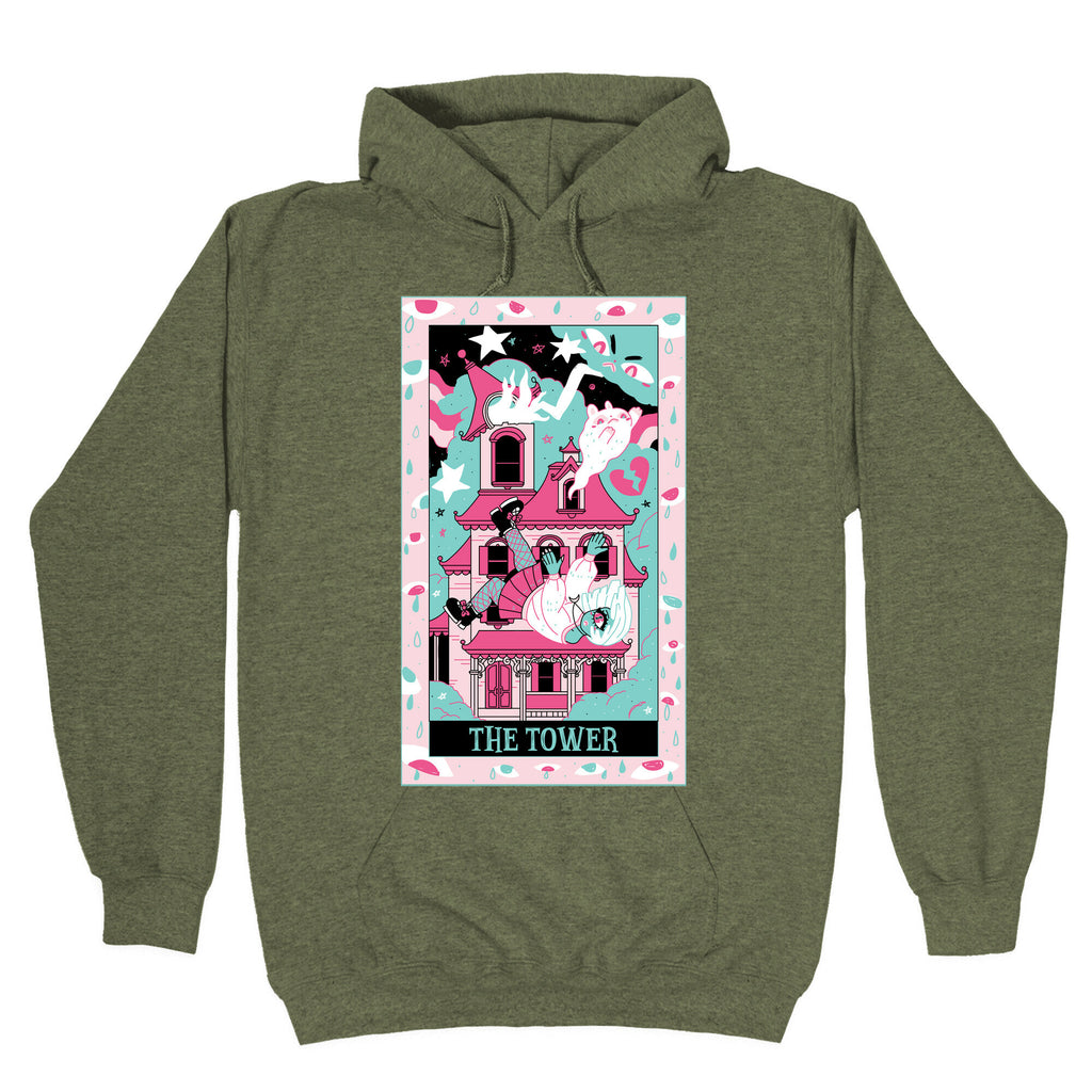 Creepy Cute Tarots: The Tower Haunted House Hoodie