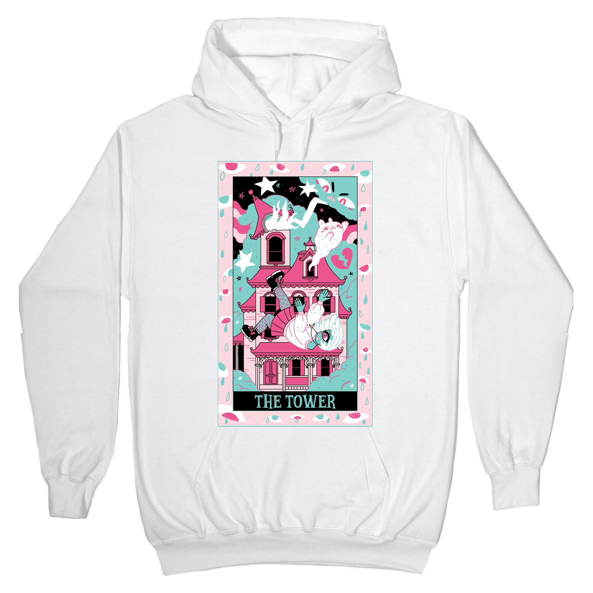 Creepy Cute Tarots: The Tower Haunted House Hoodie