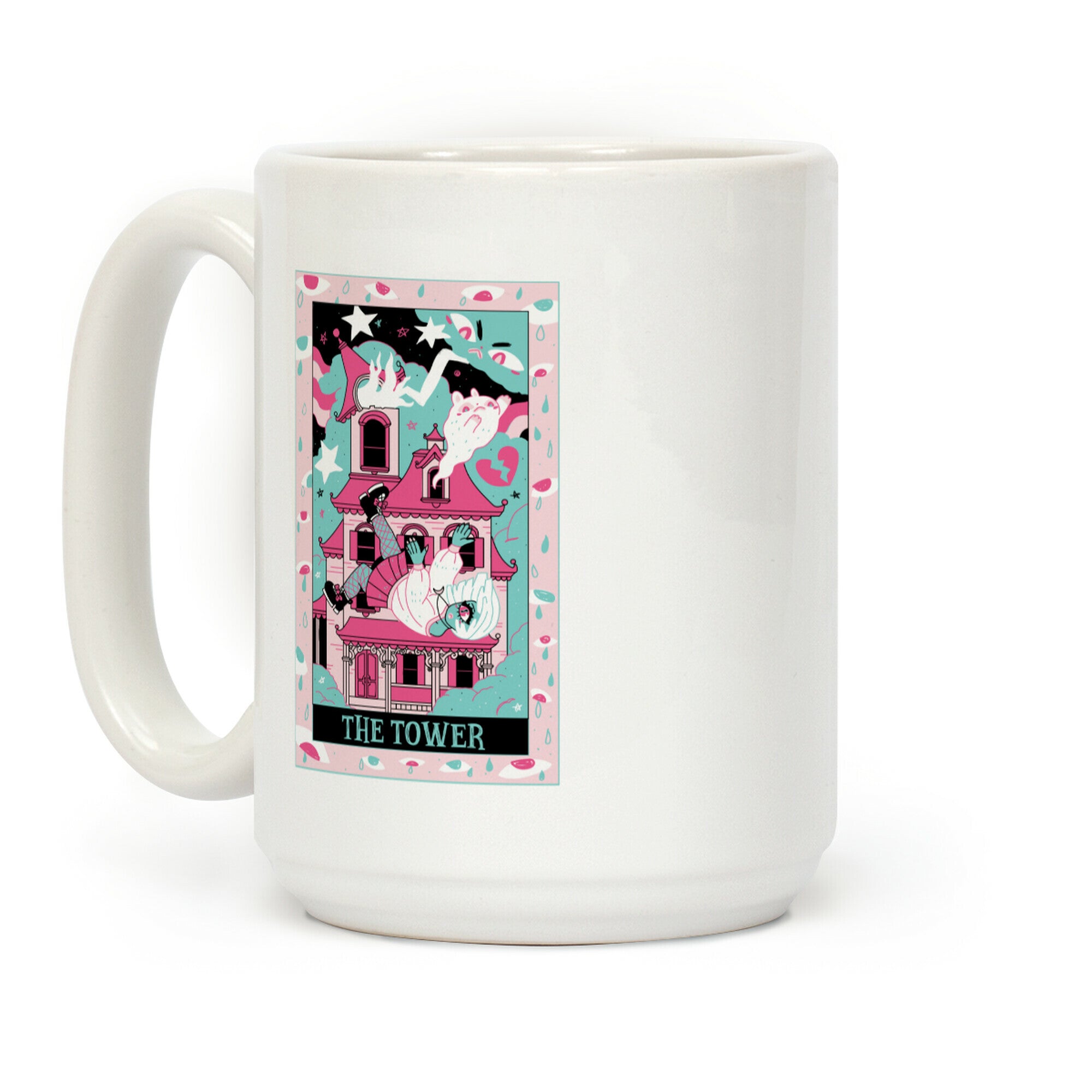 Creepy Cute Tarots: The Tower Haunted House Coffee Mug
