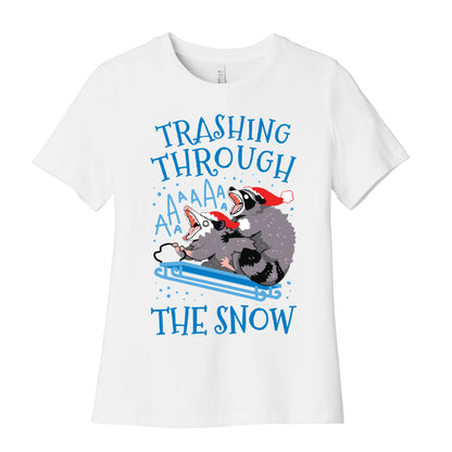 Trashing Through The Snow Women's Cotton Tee