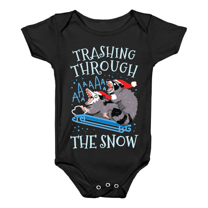 Trashing Through The Snow Baby One Piece