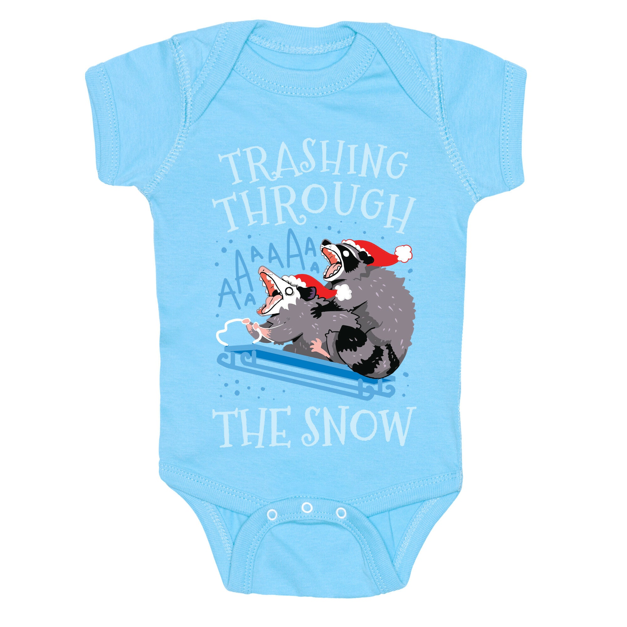 Trashing Through The Snow Baby One Piece